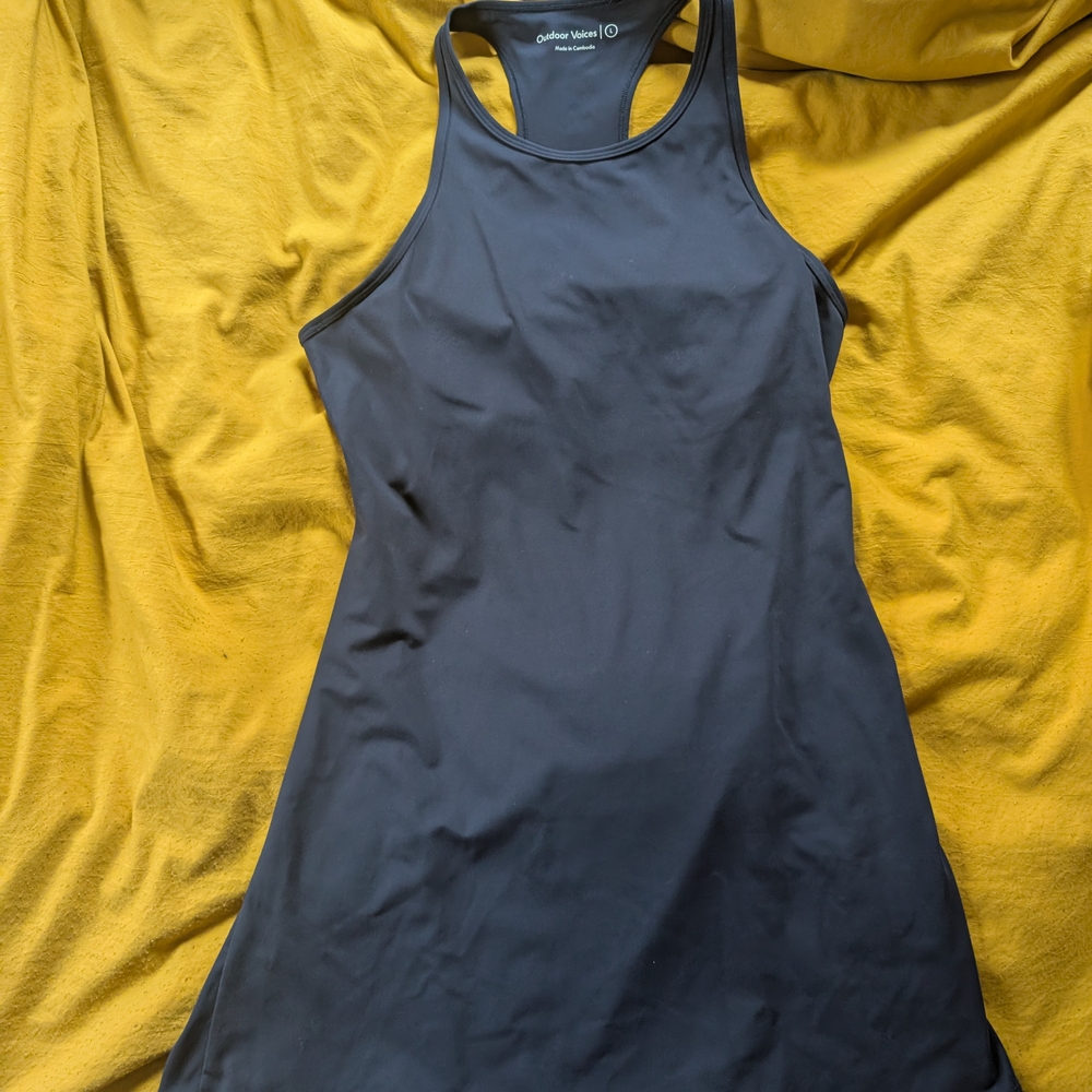 Outdoor Voices Charcoal Racerback Top
